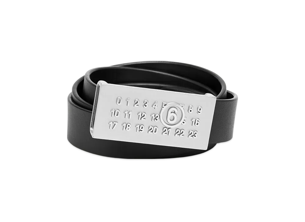 MM6 Maison Margiela Leather Belt "Black"