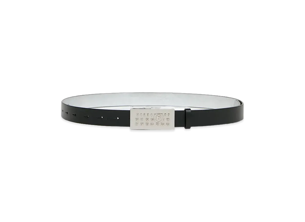 MM6 Maison Margiela Women's Belt "Black/Metallic"