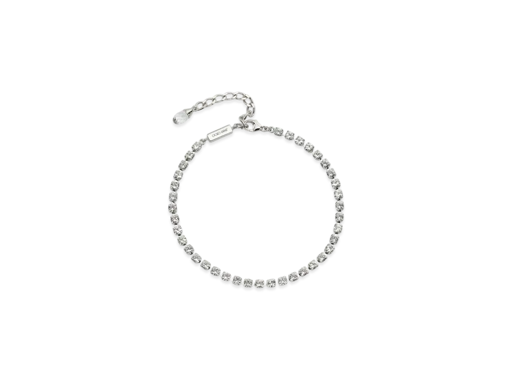 Jimmy Choo Saeda Anklet "Silver/Crystal"