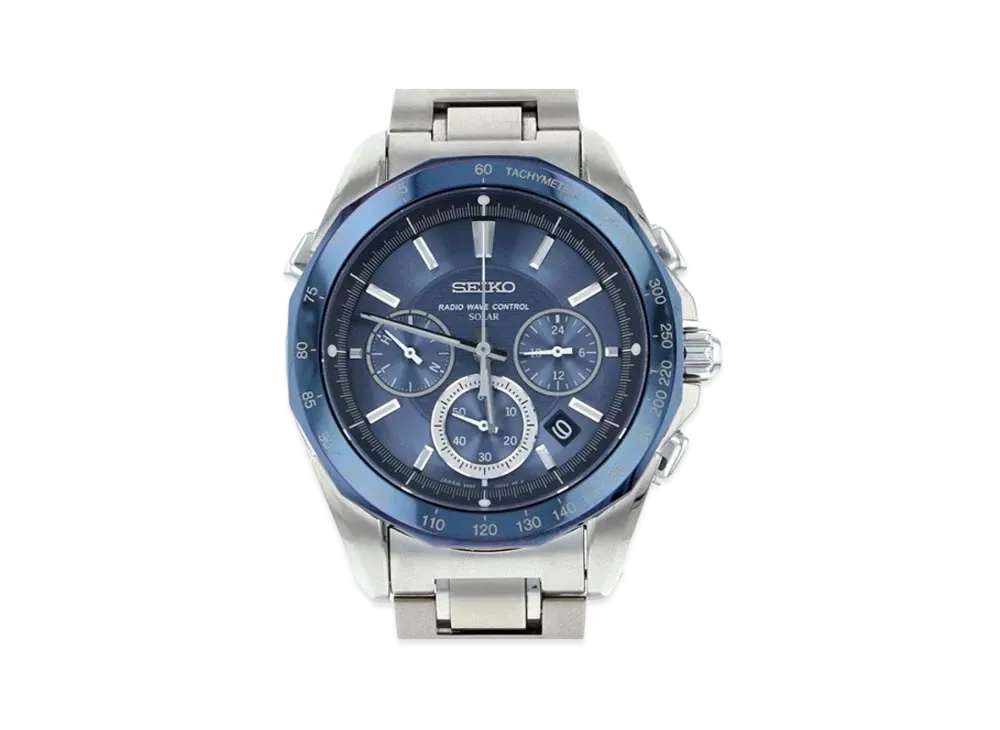 SEIKO Brights Solar Radio Chronograph "Blue" SAGA023