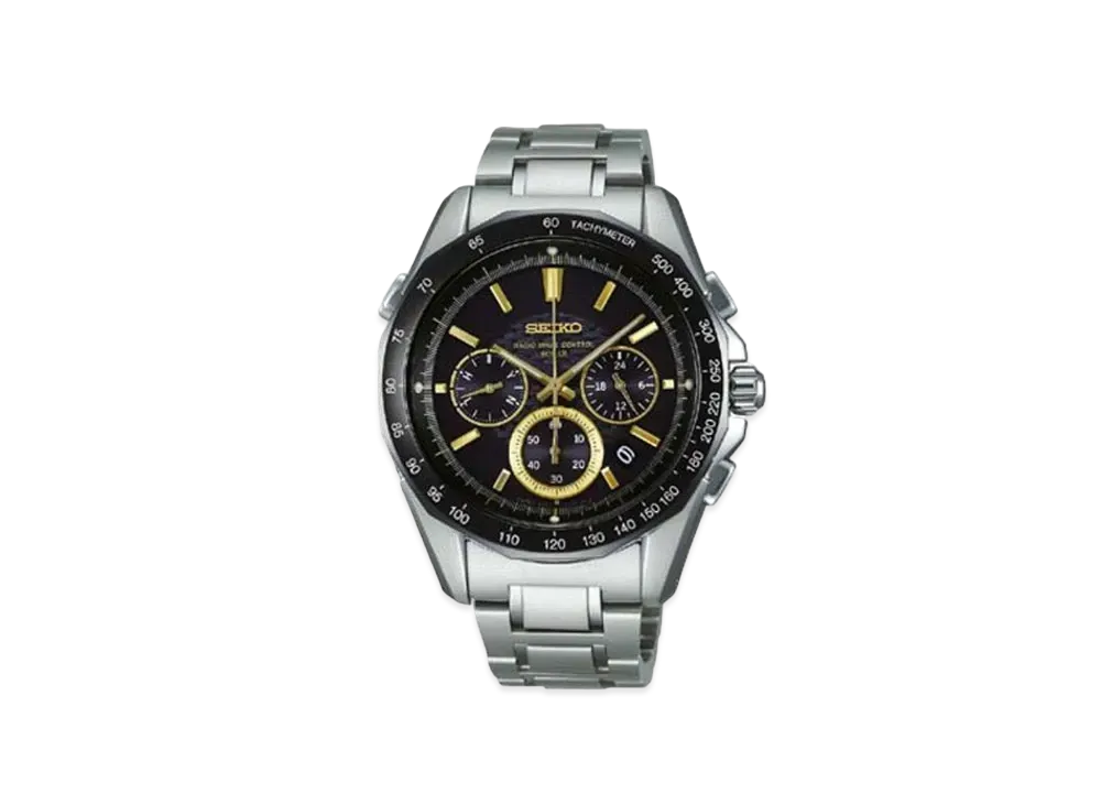 SEIKO Brights Solar Radio Chronograph "Black" SAGA025