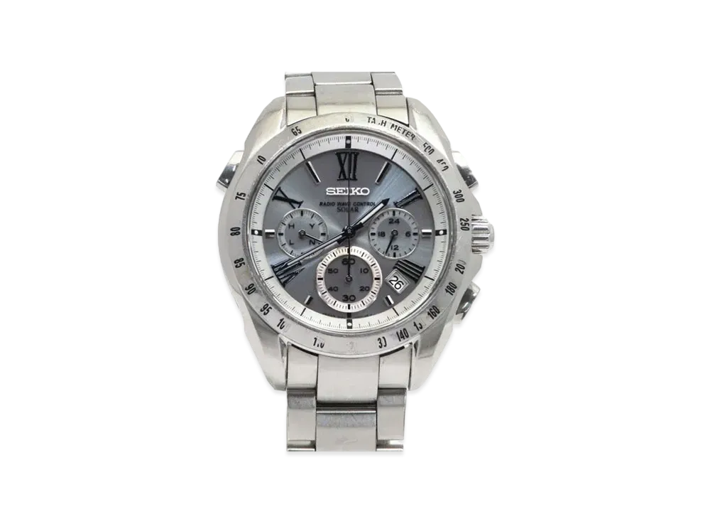 SEIKO Brightz Solar Radio Chronograph "Silver" SAGA065
