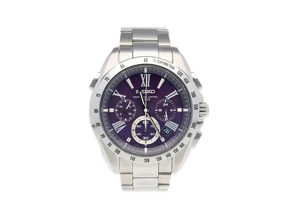 SEIKO Brightz Solar Radio Chronograph "Purple" SAGA067