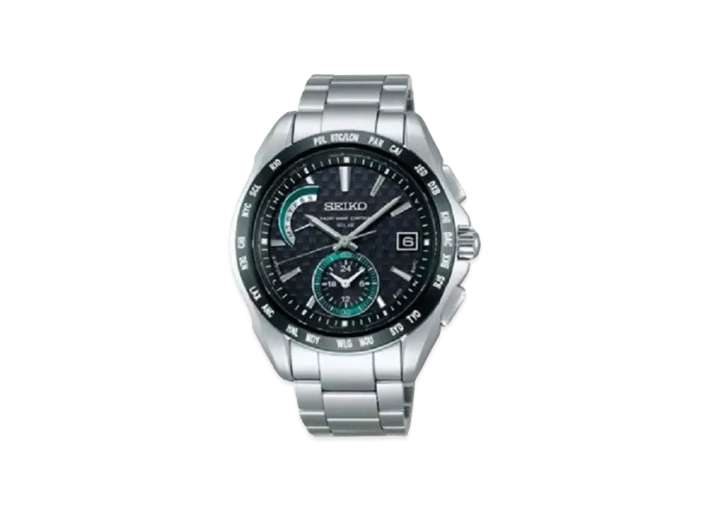 SEIKO Brights Solar Radio World Time "Black" SAGA133