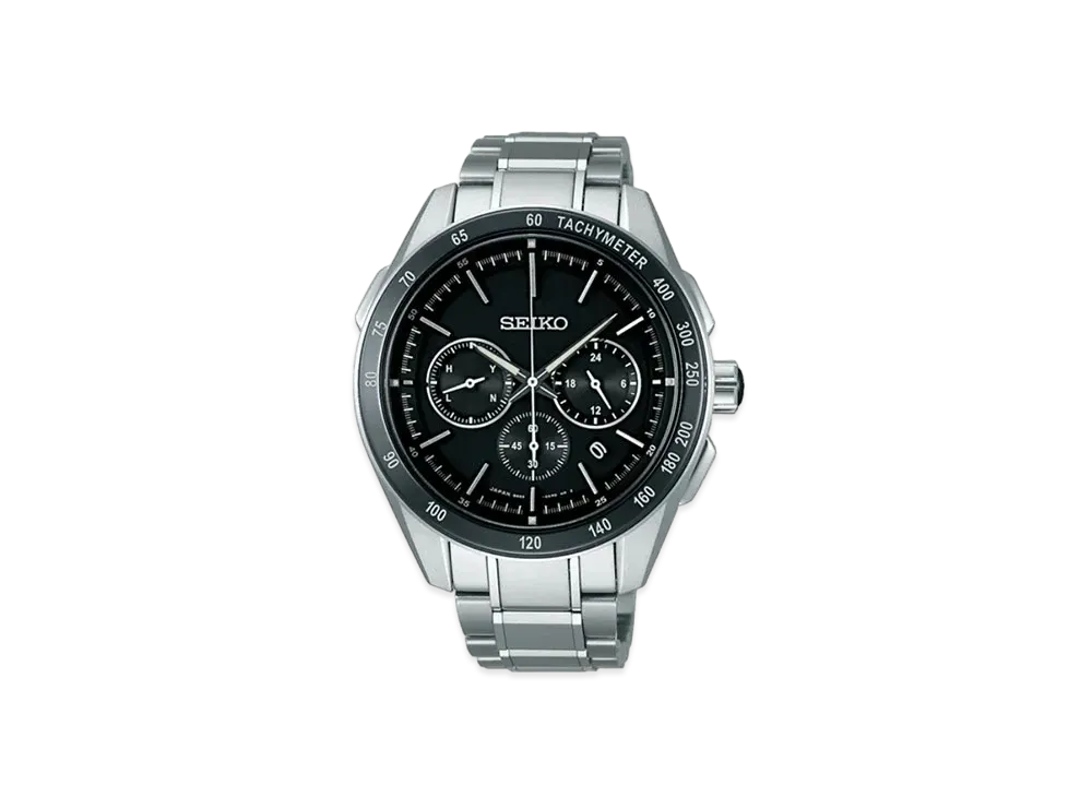 SEIKO Brightz Solar Radio Watch World Time "Black" SAGA171