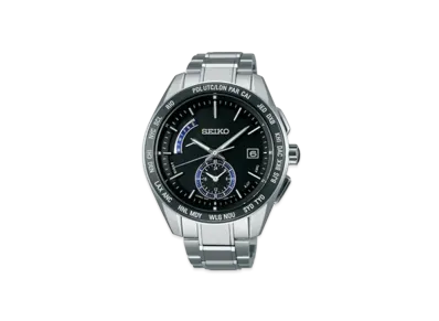 SEIKO Brightz Solar Radio Watch World Time "Black" SAGA179