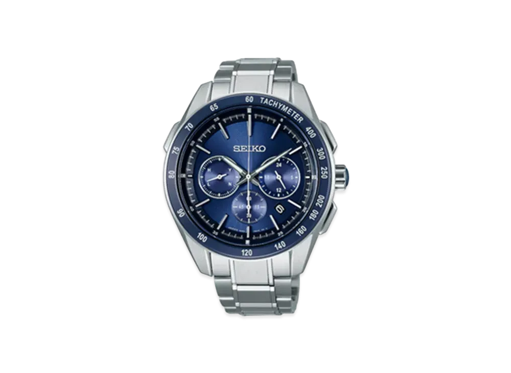 SEIKO Brightz Solar Radio Watch World Time "Blue" SAGA181