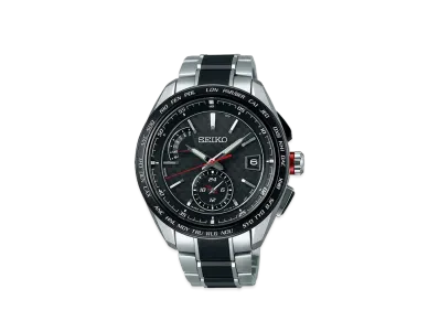 SEIKO Brights Sporty Line Dual Time Radio Solar "Black" SAGA259