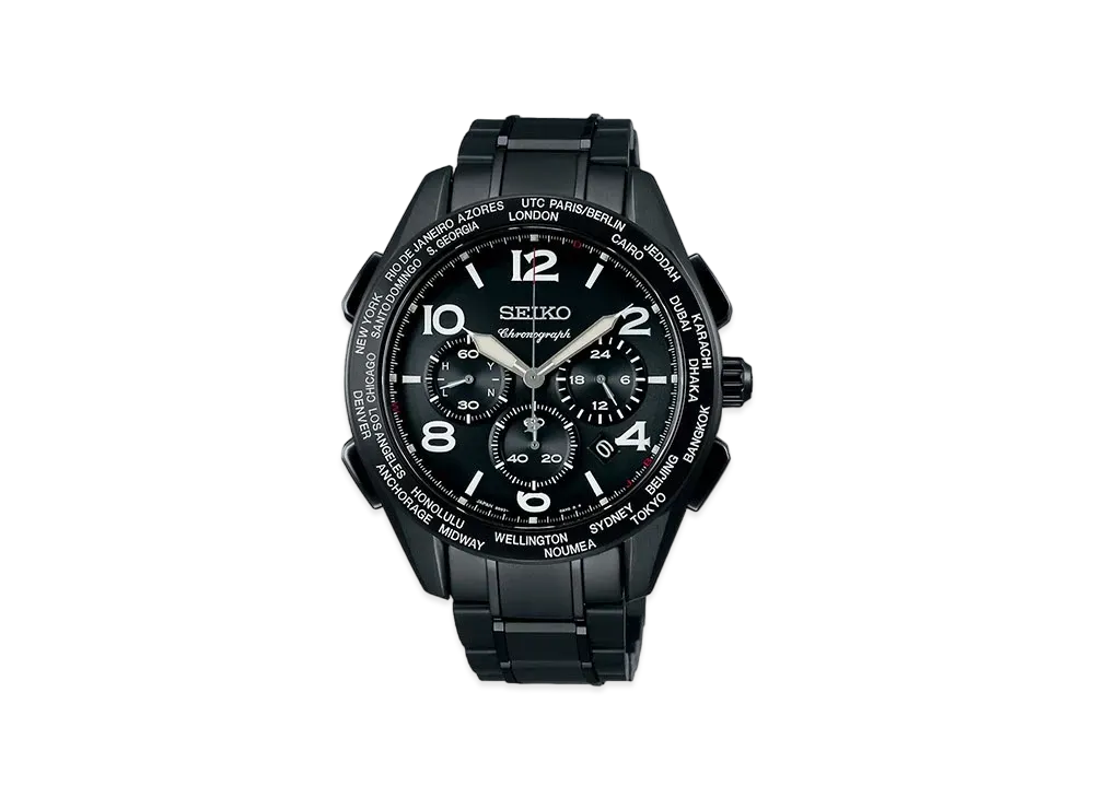 SEIKO Brightz World Time Chronograph Brightz 20th Anniversary Limited Model "Black" SAGA297