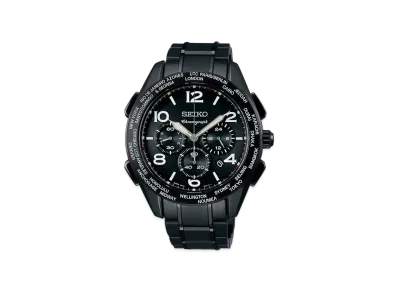SEIKO Brightz World Time Chronograph Brightz 20th Anniversary Limited Model "Black" SAGA297