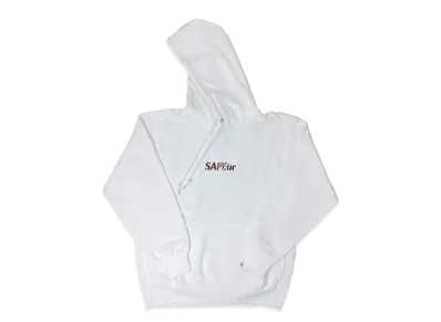 SAPEur Brown Leopard Head Hoodie "White"