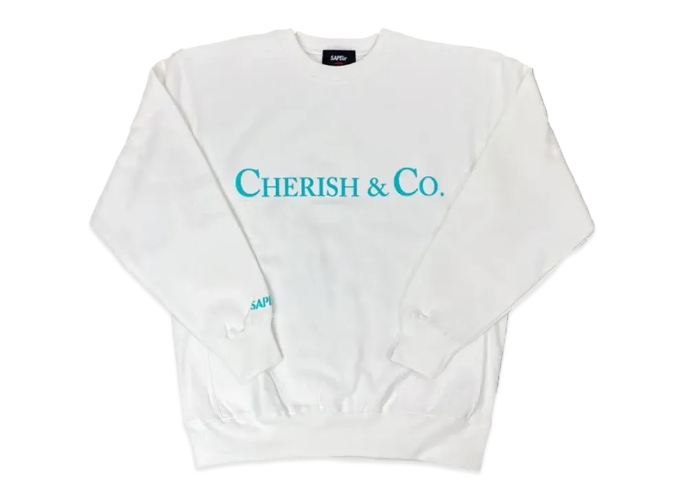 SAPEur Cherish&co Crewneck Sweat "White"