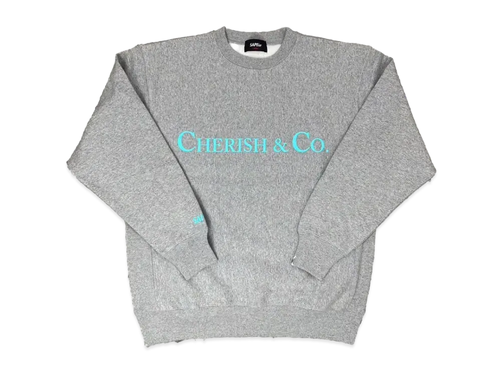 SAPEur Cherish&co Crewneck Sweat "Gray"