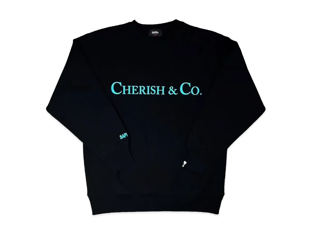 SAPEur Cherish&co Crewneck Sweat "Black"
