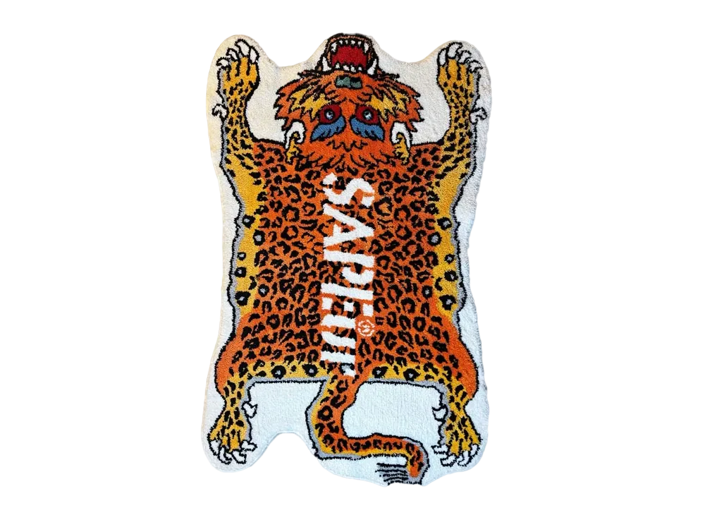 SAPEur Tibetan Leopard Rug "Orange"