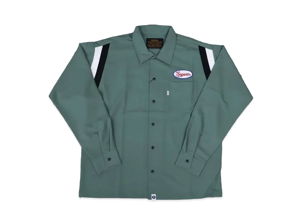 SAPEur Bowling L/S Shirt "Moss Green"