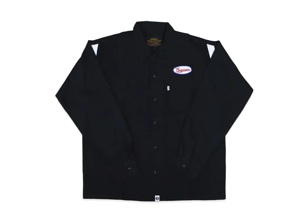 SAPEur Bowling L/S Shirt "Black"