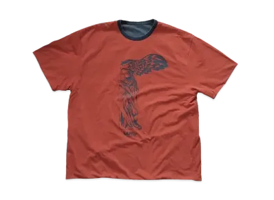 SAPEur Next Stop Is Tokyo Limited Reversible T-Shirt "Orange/Blue"