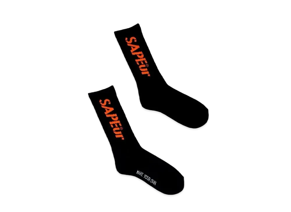 SAPEur Next Stop Is Tokyo Limited Socks "Black"