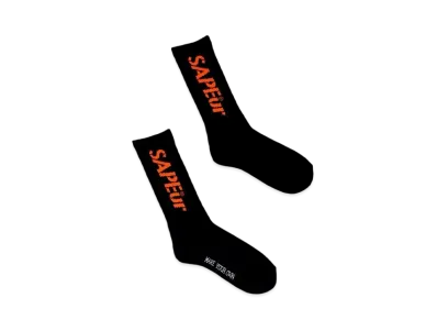 SAPEur Next Stop Is Tokyo Limited Socks "Black"