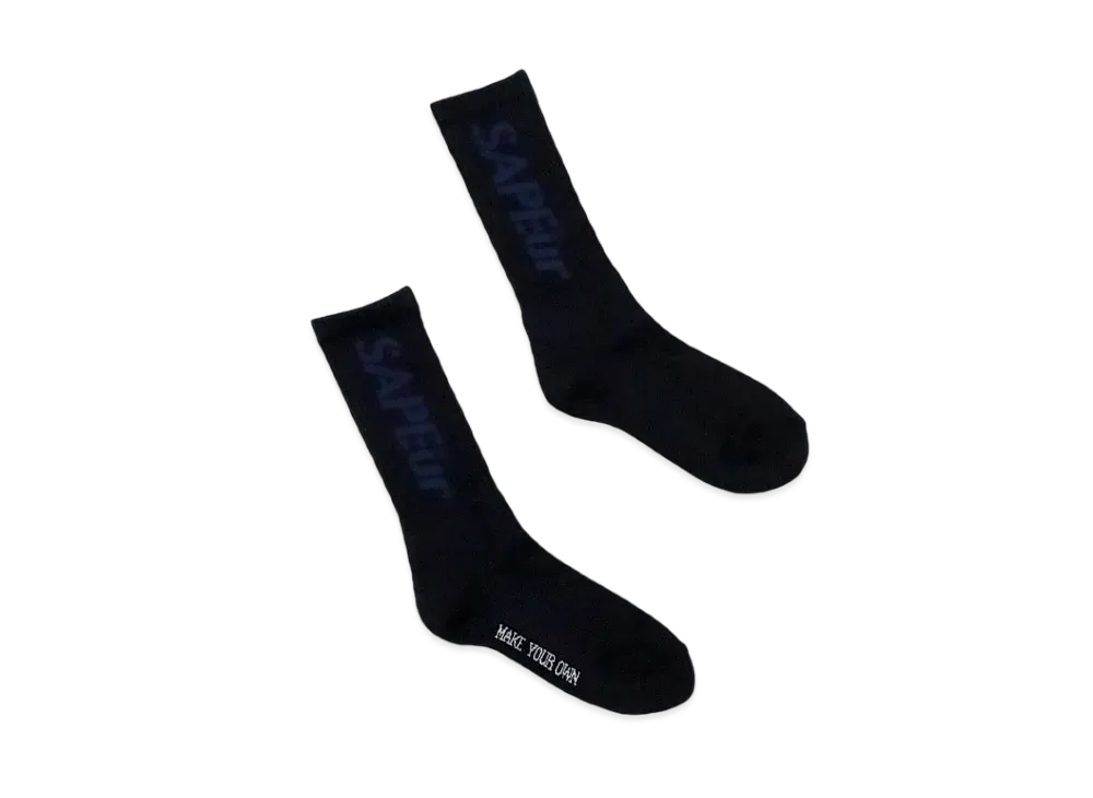 SAPEur Next Stop Is Tokyo Limited Socks "Black"
