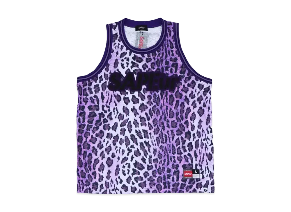 SAPEur Basket Tank Top "Leopard Purple"