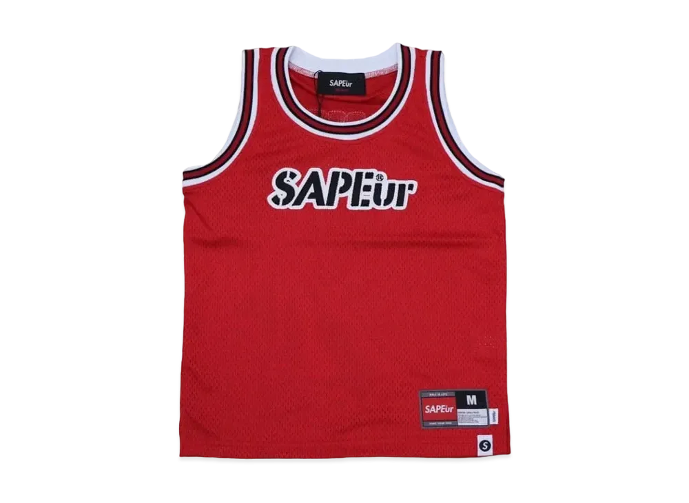 SAPEur Basket Tank Top Kids "Red"