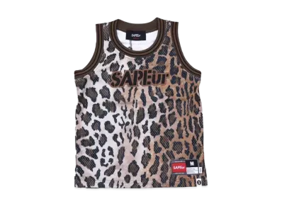SAPEur® MESH BASKET TANKTOP ブラウンレオパード M SAPEur® MESH SAPEur® MESH BASKET TANKTOP ブラウンレオパード M SAPEur® MESH