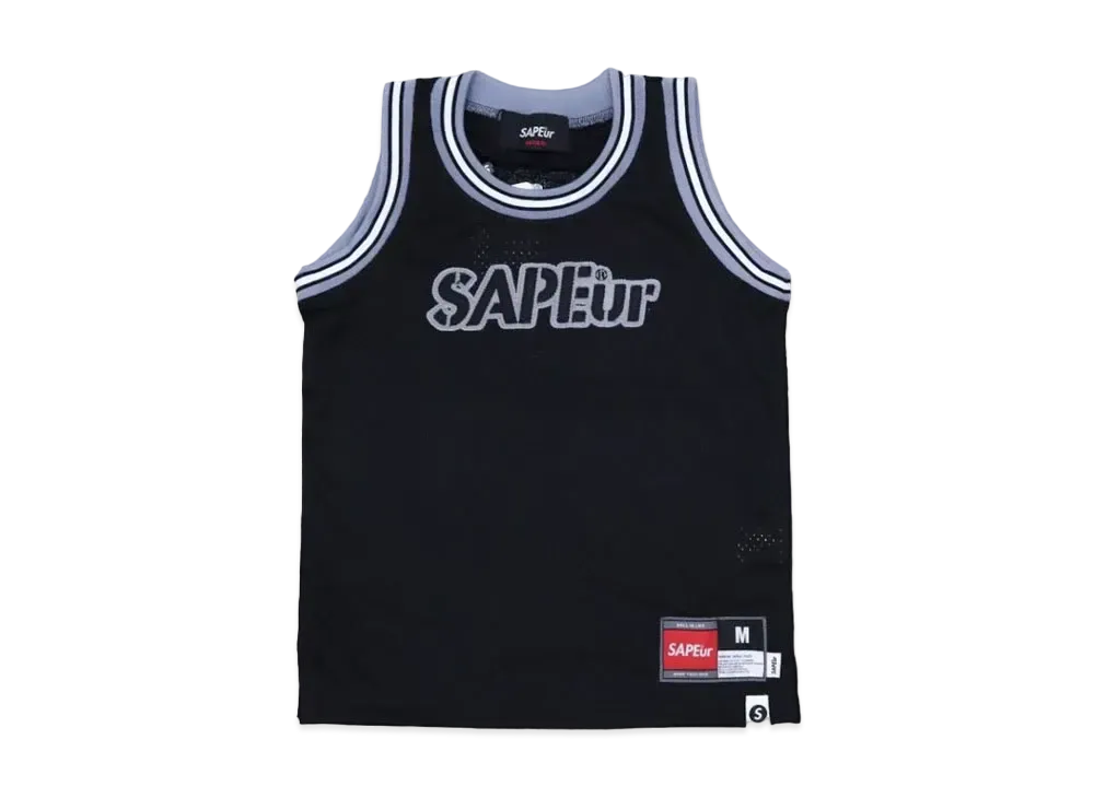 SAPEur Basket Tank Top Kids "Black"