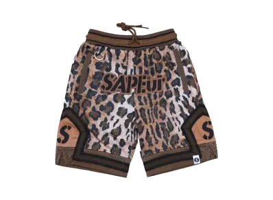 SAPEur Basket Shorts Kids "Leopard"