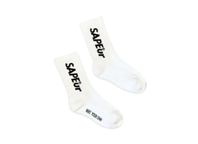 SAPEur Youth Crew Socks "White"