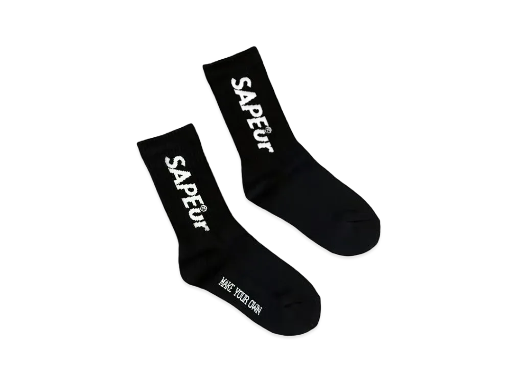SAPEur Youth Crew Socks "Black"