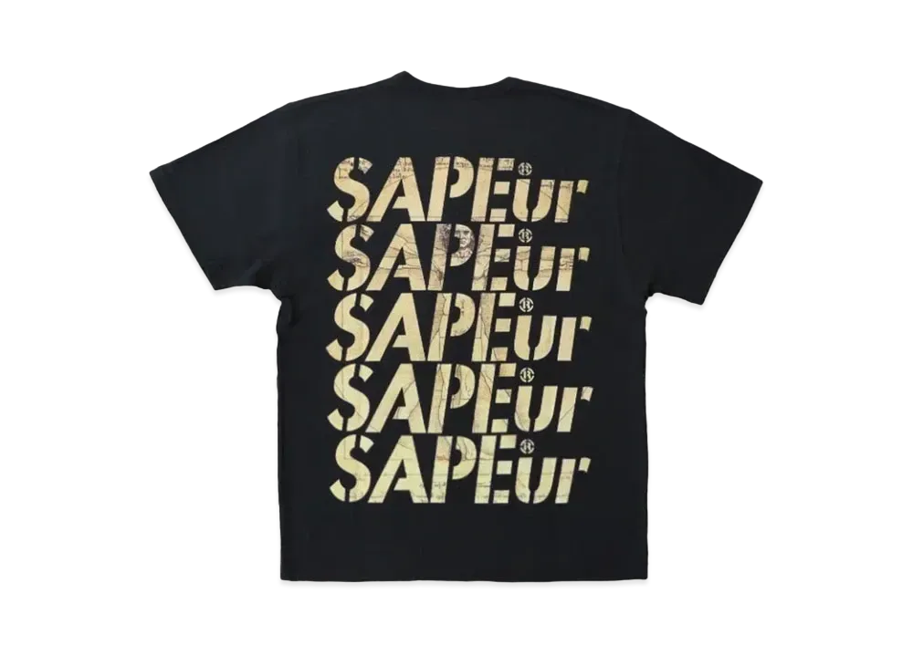 SAPEur Youth Canon Of Proportions Leonardo Da Vinci S/S Tee "Black"