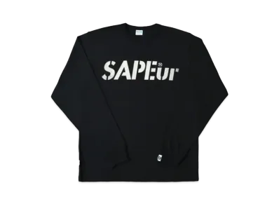 SAPEur Logo Long Sleeve Tee "Black"