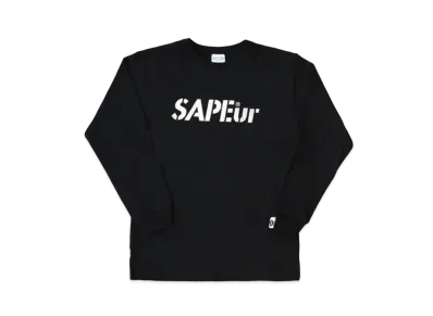 SAPEur Logo Long Sleeve Tee "Black"