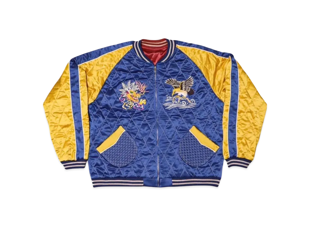 SAPEur Reversible Souvenir Jacket "Burgundy/Blue"