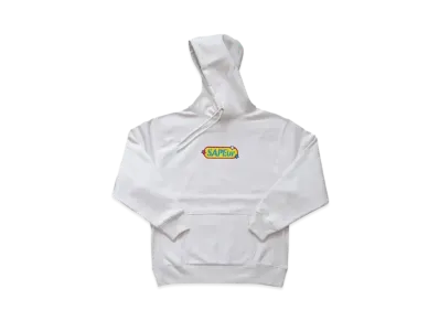SAPEur 70S Pop Head Hoodie "White"
