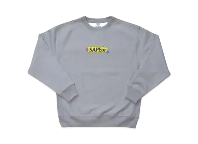 SAPEur 70S Pop Head Crew Neck "Gray"