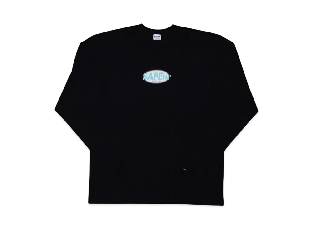 SAPEur Oval Logo Long Sleeve Miint L/S Tee "Black"