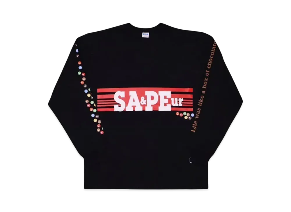 SAPEur Toy Chocolate Long Sleeve L/S Tee "Black"