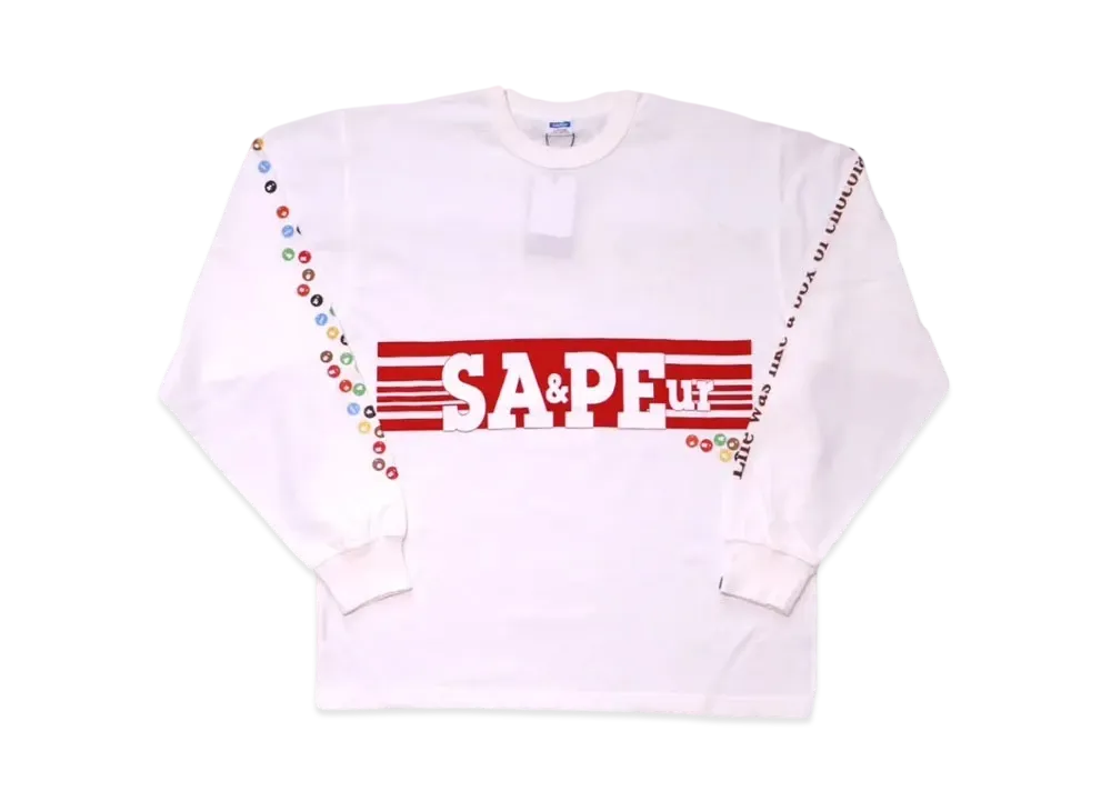 SAPEur Toy Chocolate Long Sleeve L/S Tee "White"