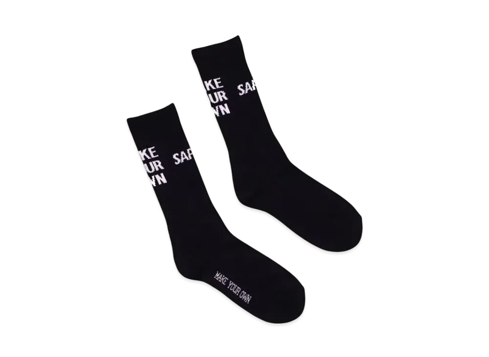SAPEur Crew Socks Make Your Own "Black"