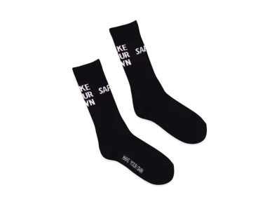 SAPEur Crew Socks Make Your Own "Black"