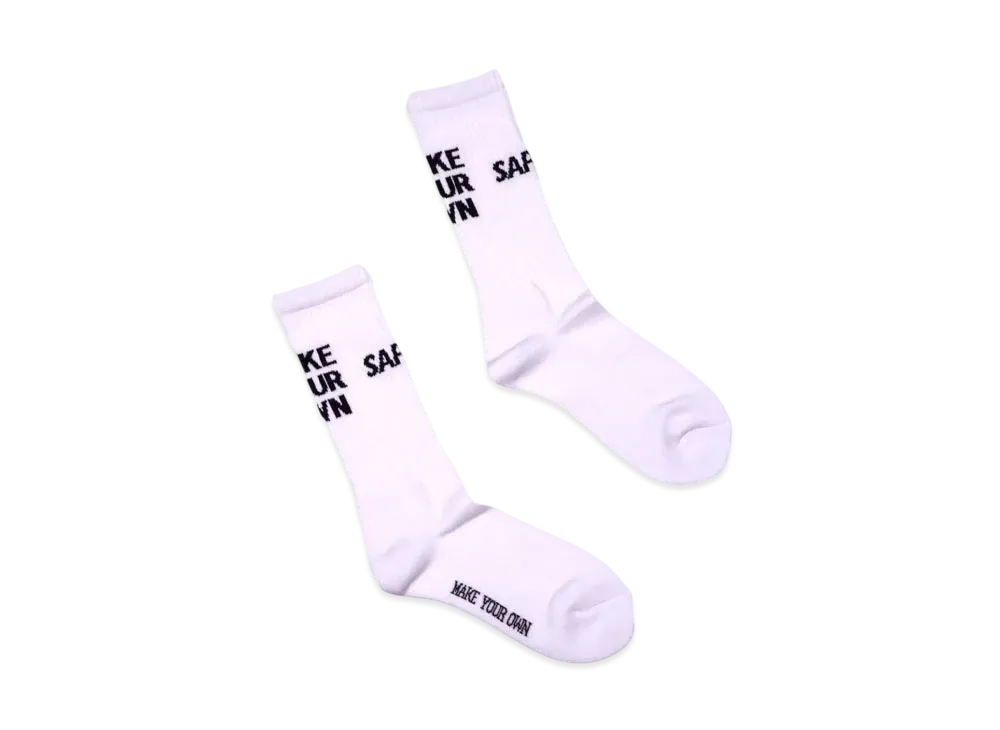 SAPEur Crew Socks Make Your Own "White"