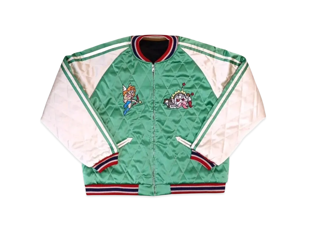 SAPEur x Bikkuriman Souvenir Jacket "Black/Green"