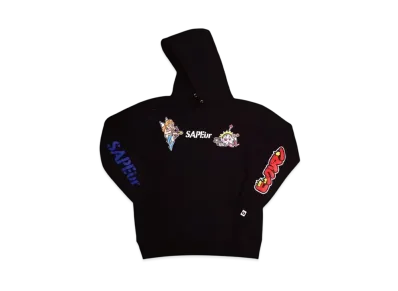 SAPEur x Bikkuriman Super Zeus Hoodie "Black"