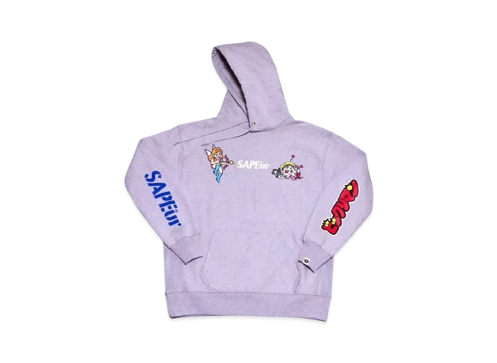 SAPEur x Bikkuriman Super Zeus Hoodie "Gray"