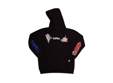 SAPEur x Bikkuriman Hoodie Head Rococo "Black"
