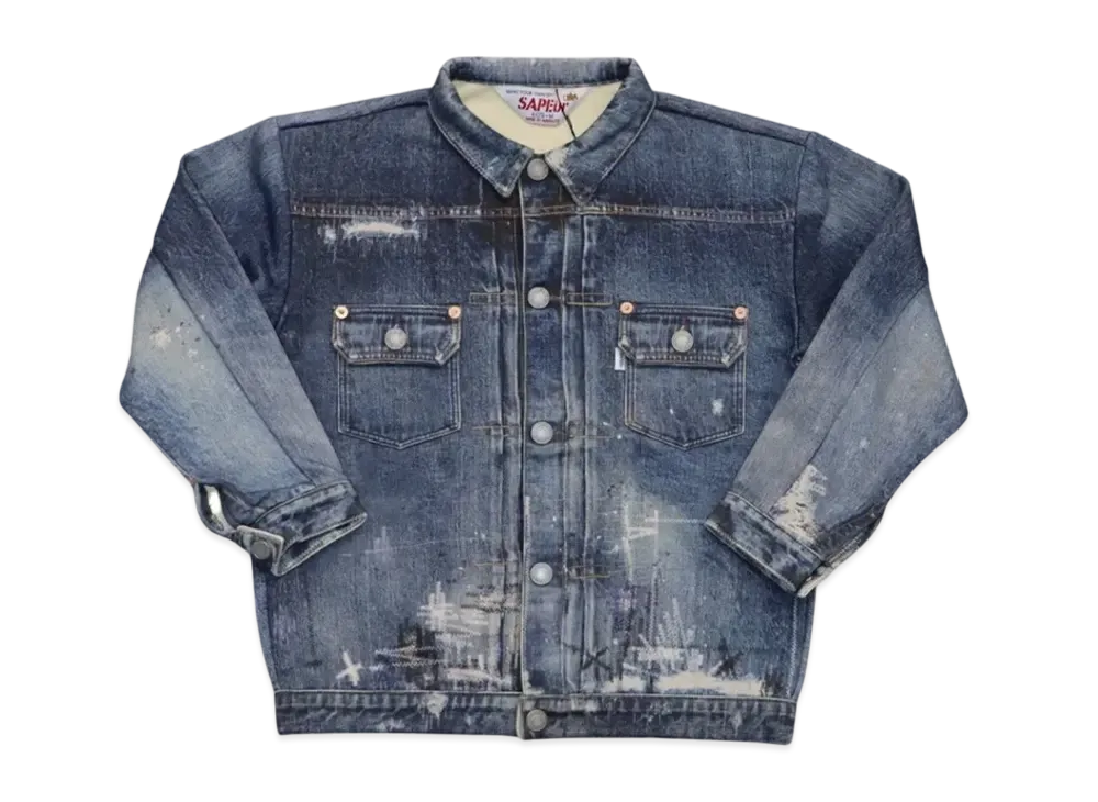 SAPEur Kid's Lot.5067XX Sweat Jacket "Indigo"