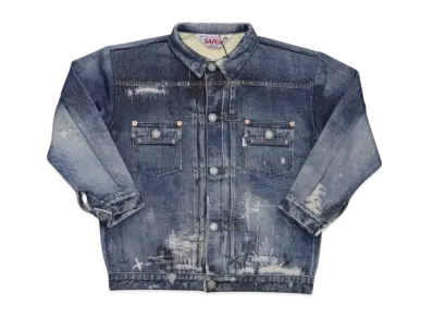 SAPEur Kid's Lot.5067XX Sweat Jacket "Indigo"